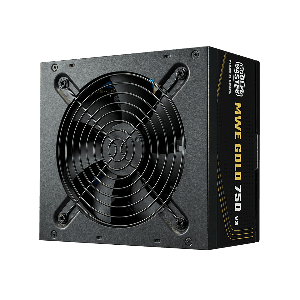 Nguồn máy tính Cooler Master MWE 750W Gold V3 (MPE-7506-ACAG-BEU) (Cáp Liền) Atxb.1 | Non Modular, ATX