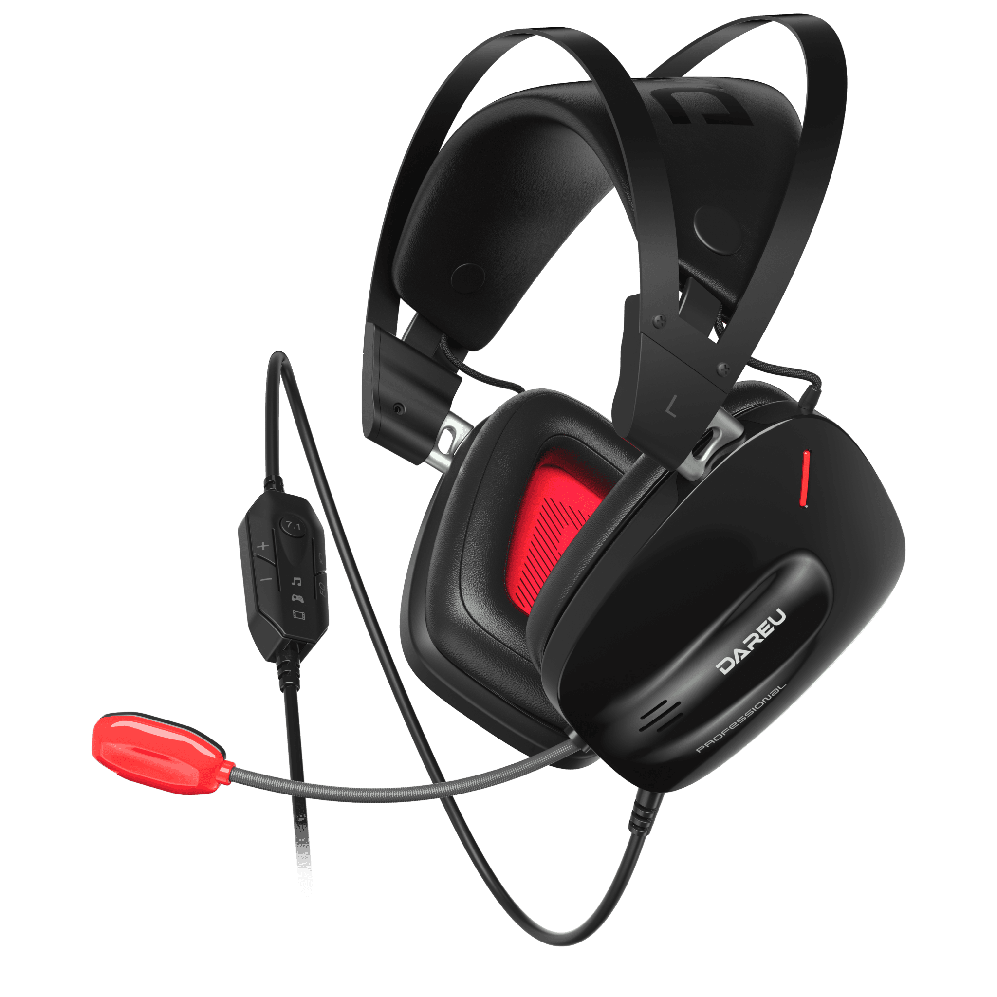 Tai nghe Gaming Dare-U EH930 | Có dây, Over-ear, RGB, Đen