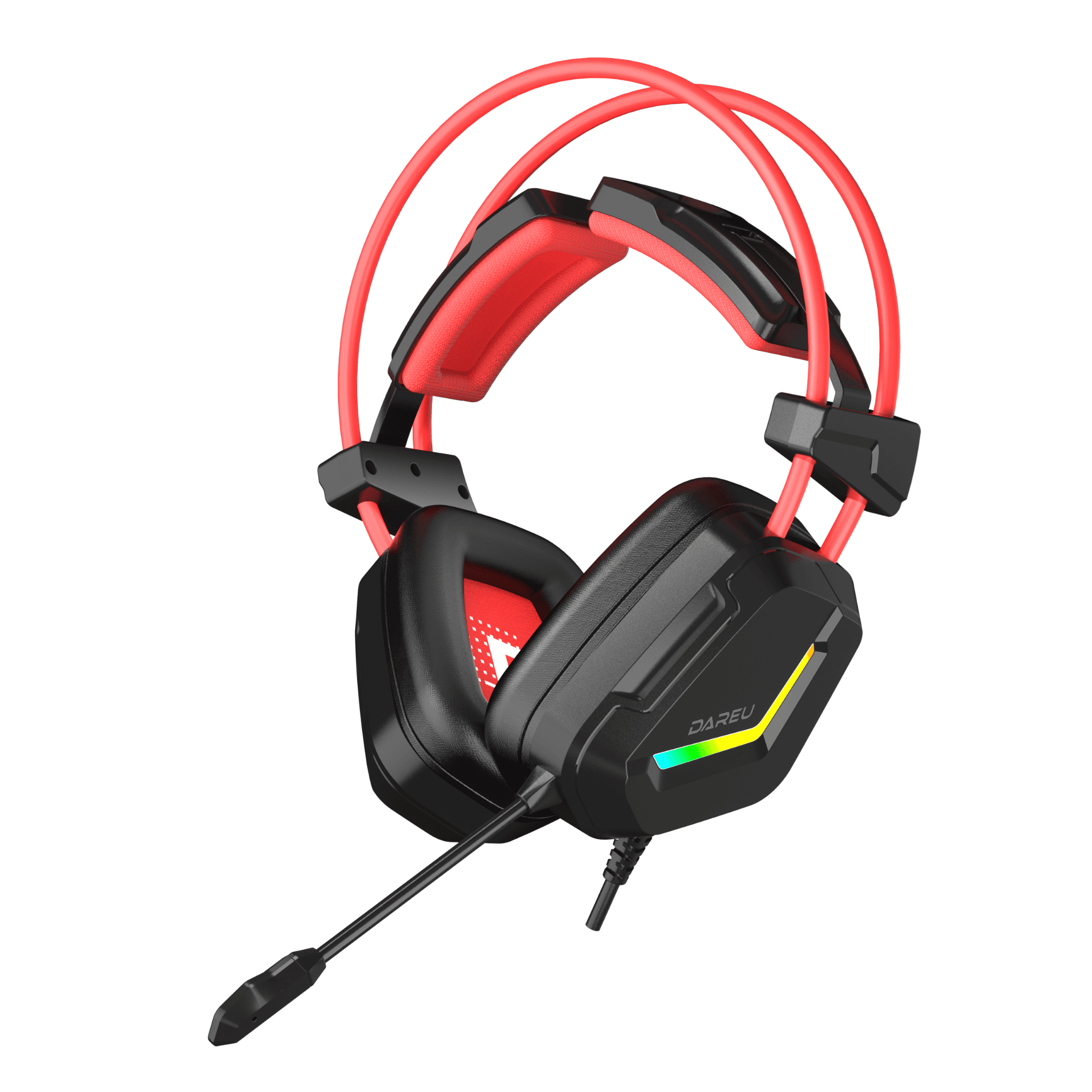 Tai nghe Gaming DareU EH733 | Có dây, Over-ear, RGB, Đen