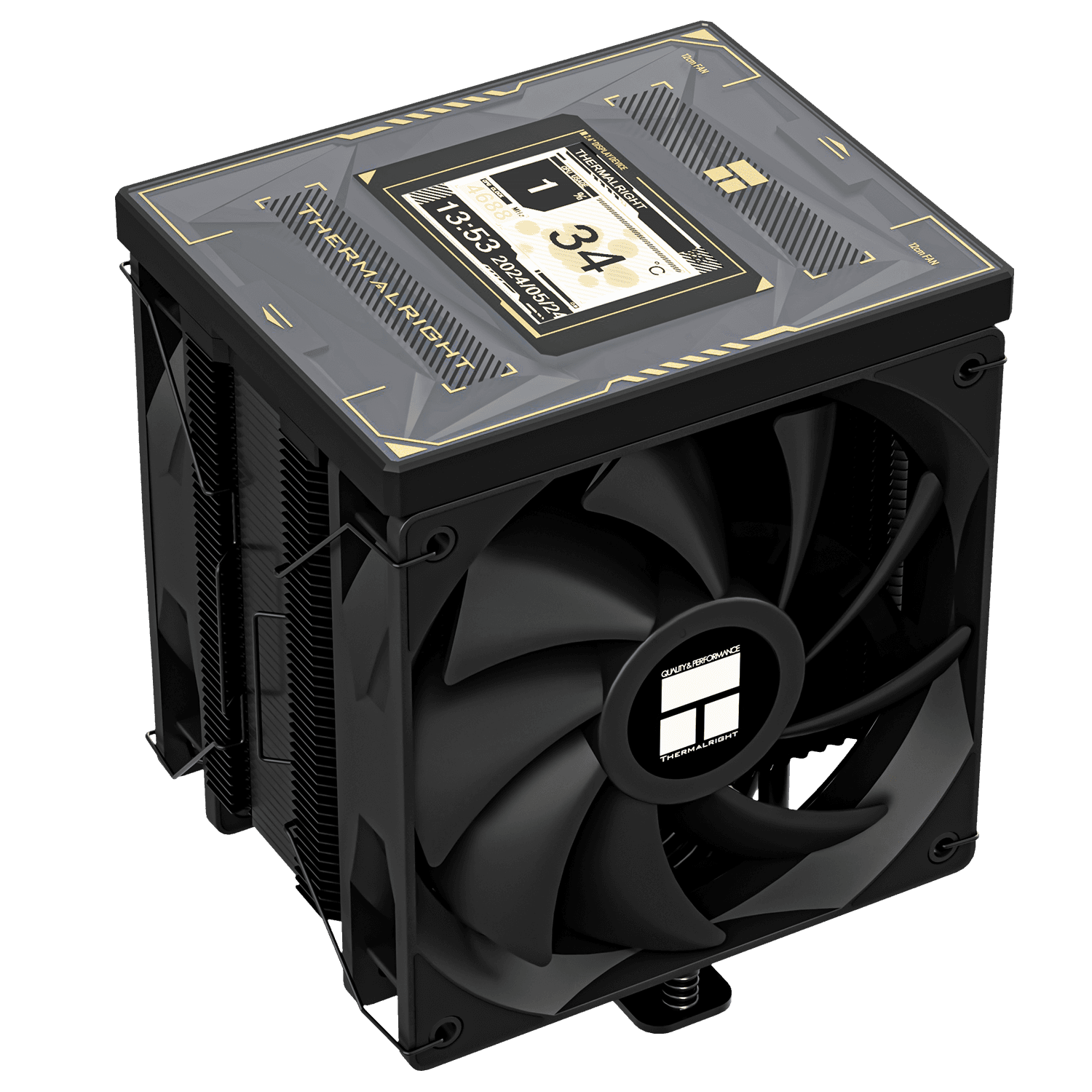 Tản nhiệt khí Thermalright Burst Assassin 120 Vision Black | Display, Đen