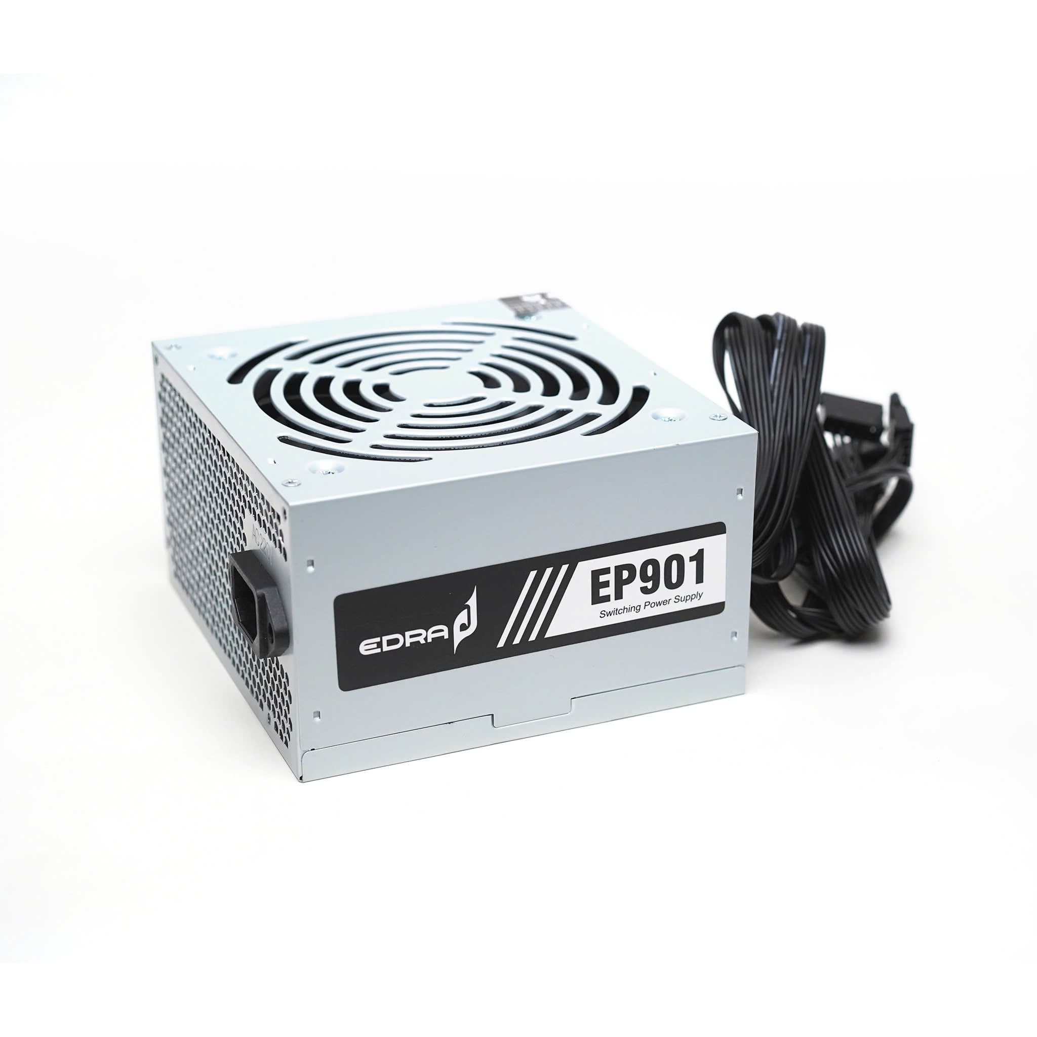 Nguồn máy tính Văn Phòng E-Dra EP901 230W - Xám Bạc | Non Modular, ATX