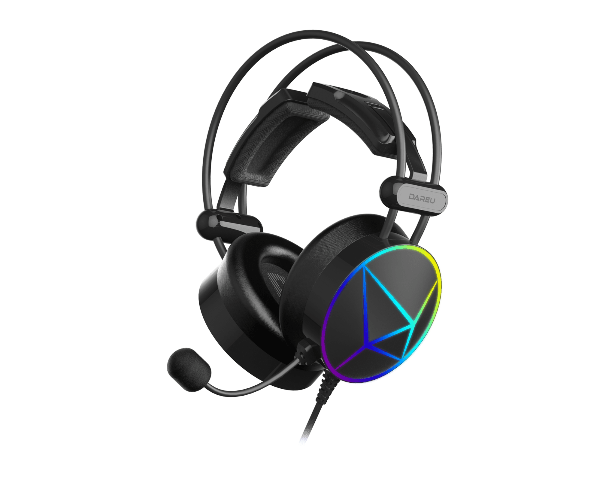 Tai nghe Gaming DareU EH722X Pro | Có dây, Over-ear, RGB, Đen