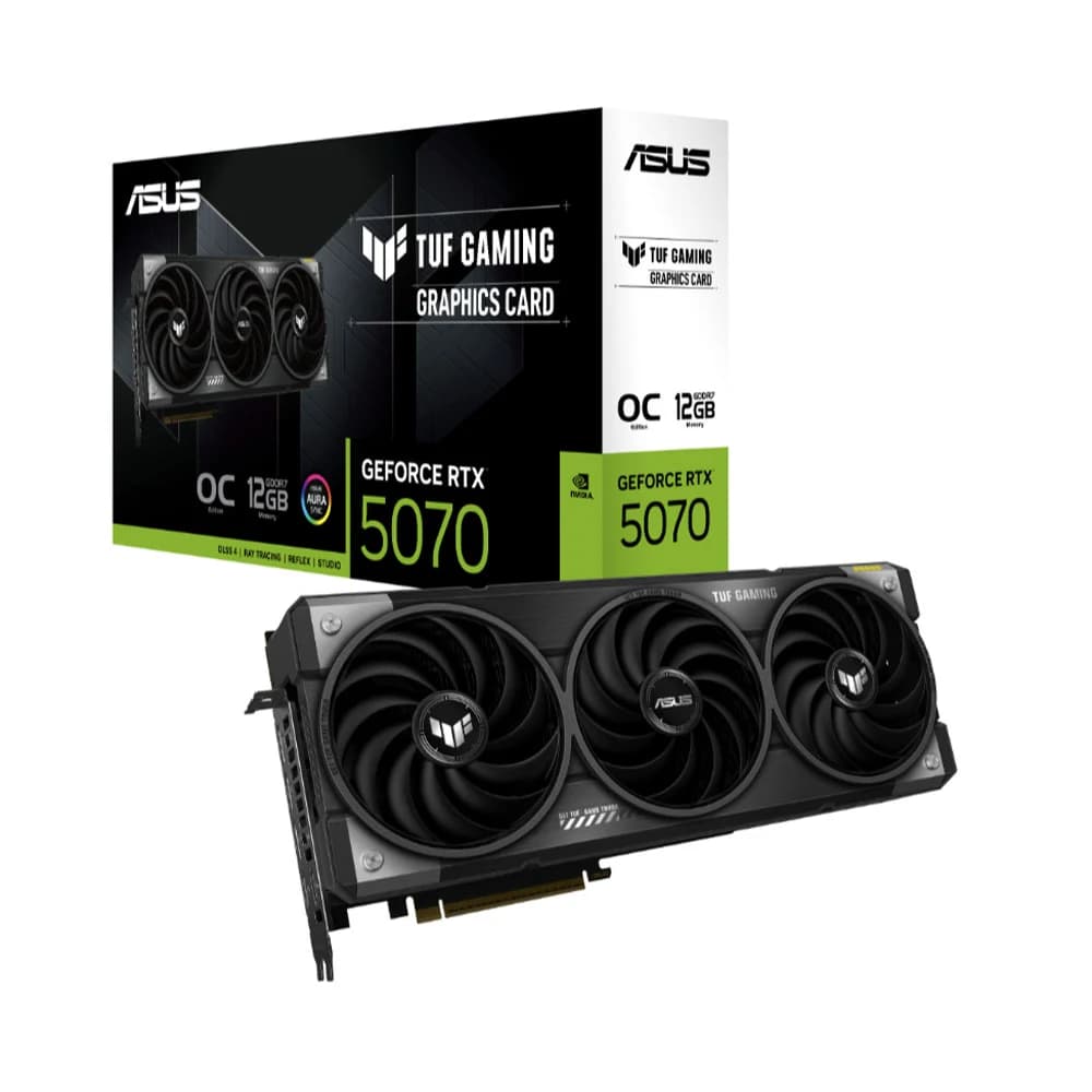 Card màn hình NVIDIA GeForce RTX 5070 ASUS TUF Gaming OC | 12GB GDDR7, 6144 CUDA, 750W