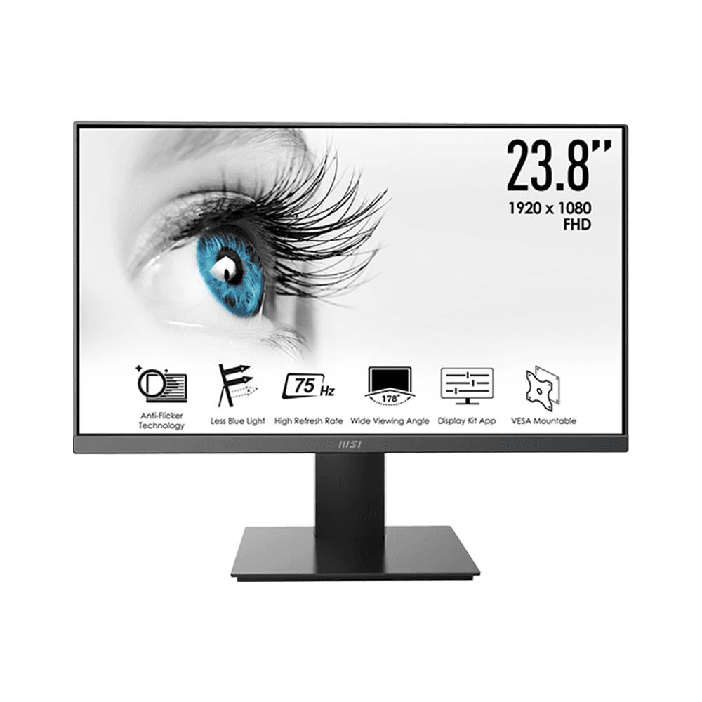 Màn hình MSI Pro MP241X QSD | 23.8 inch, FHD, VA, 75Hz, 8ms, Phẳng