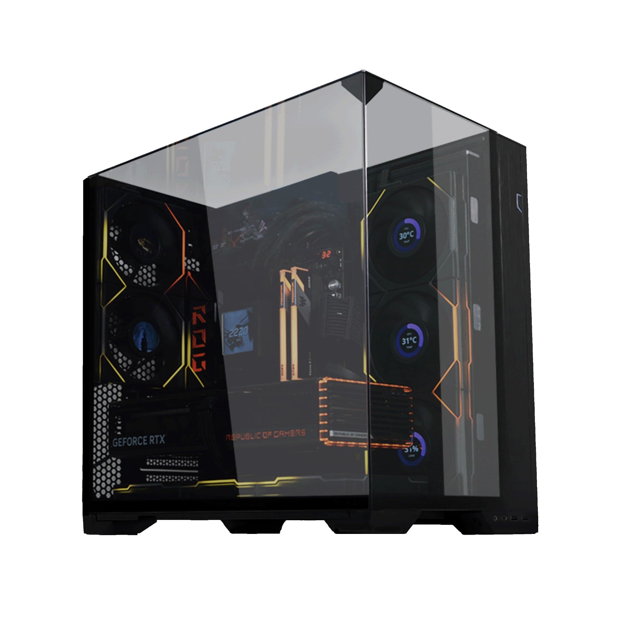 Thùng máy Lian Li 011 Vision Compact ATX | Đen, không kèm fan (011VPX)