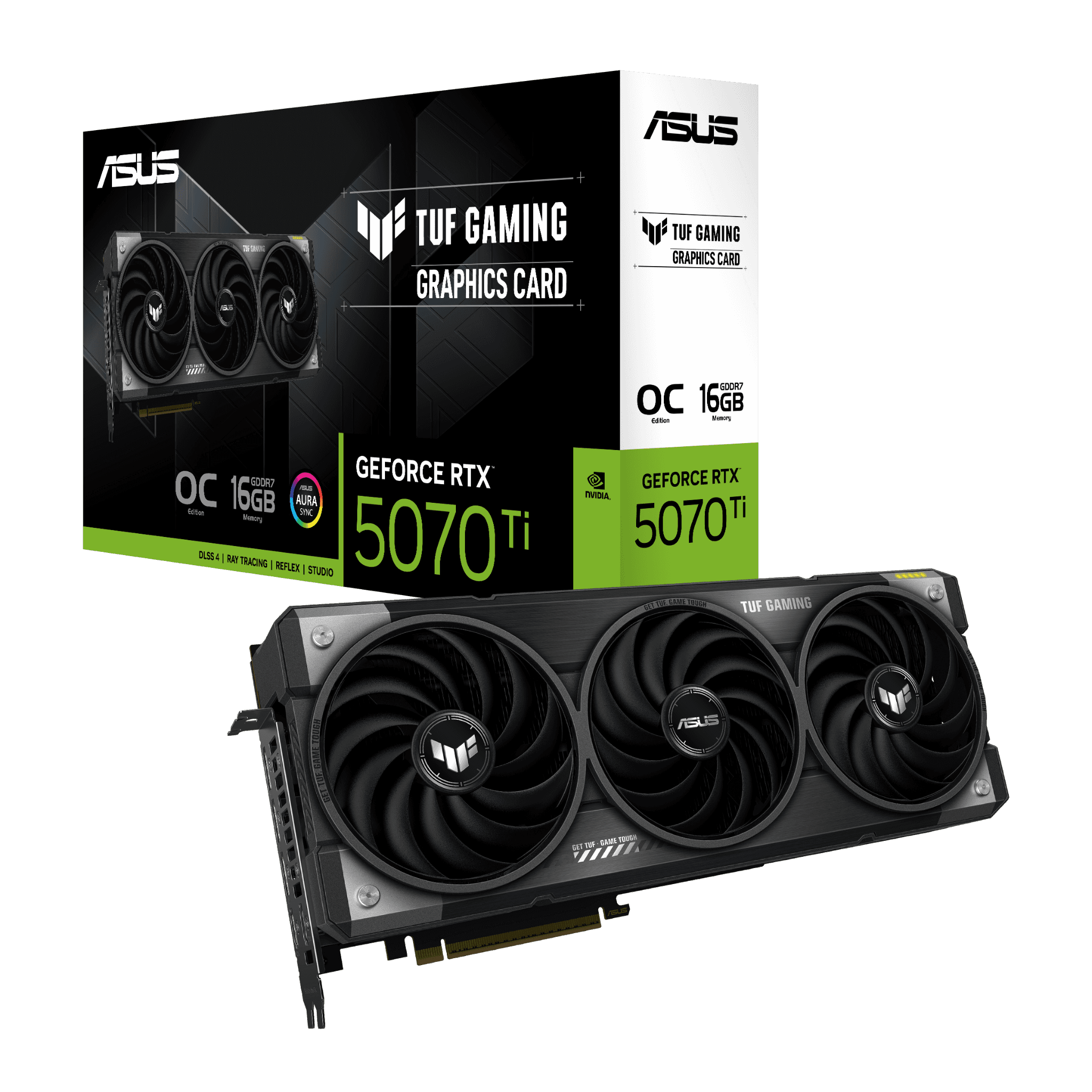 Card màn hình NVIDIA GeForce RTX 5070 Ti ASUS TUF Gaming OC | 16GB GDDR7, 8960 CUDA, 850W