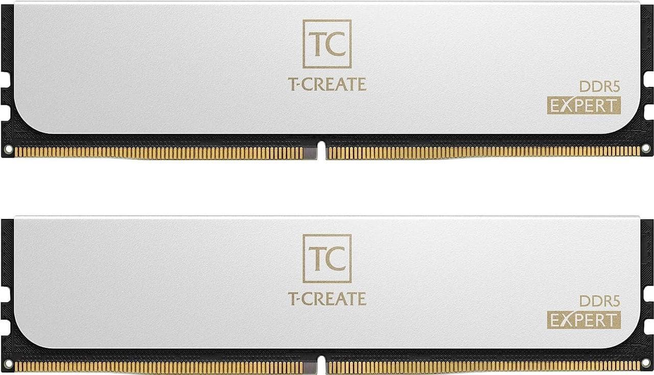 RAM PC TeamGroup Expert 32GB DDR5 White | (2x16GB), 6400MHz, Intel/AMD