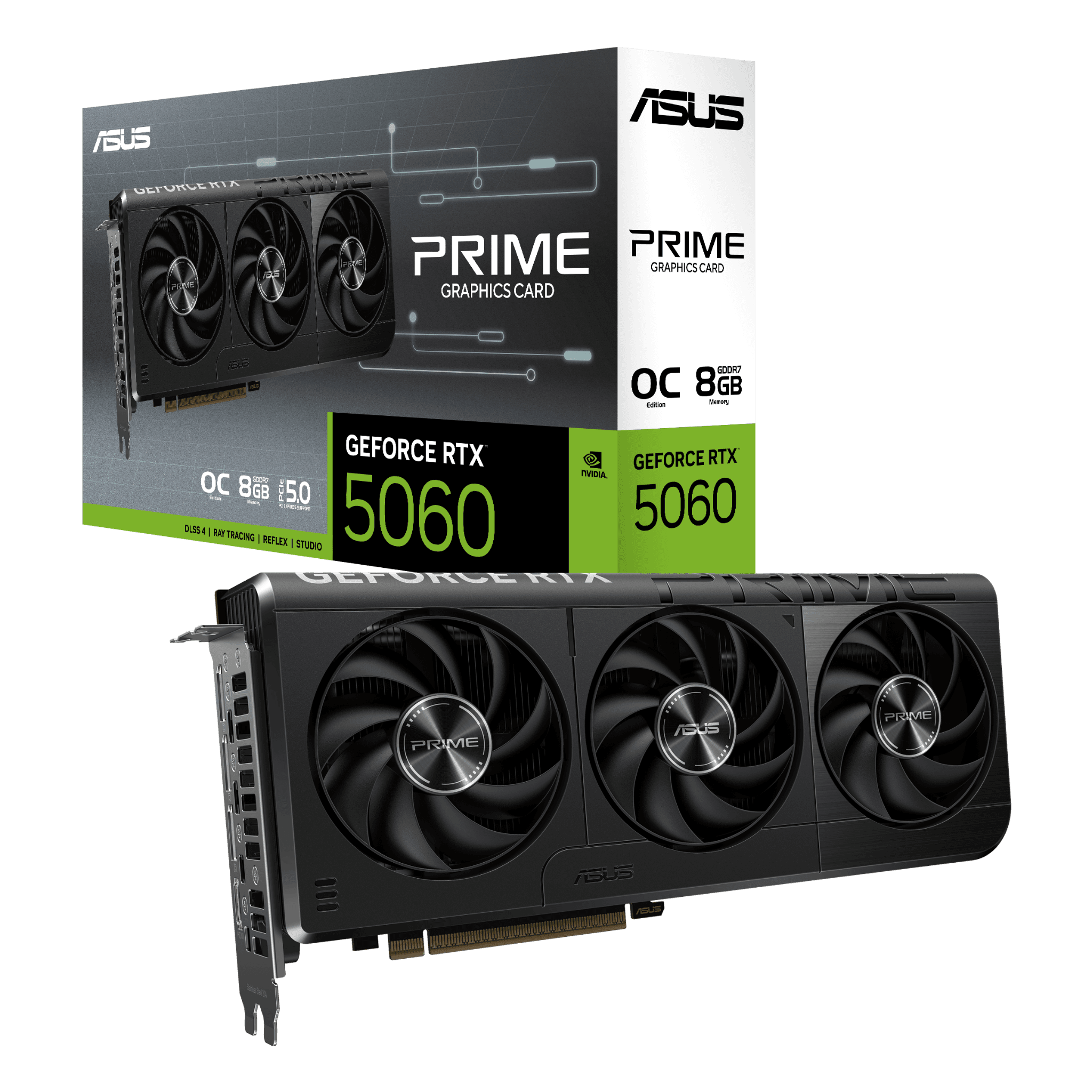 Card màn hình ASUS PRIME GeForce RTX™ 5060 8GB GDDR7 OC Edition