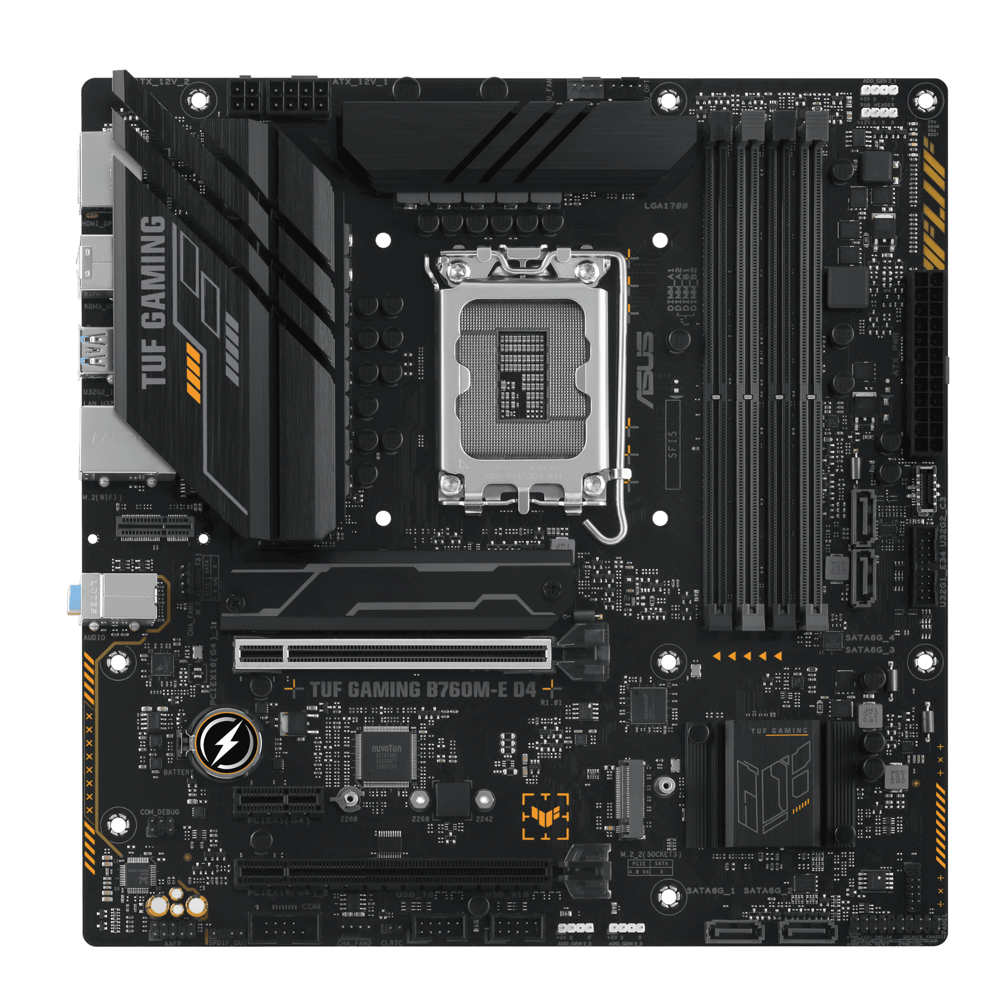 Mainboard ASUS TUF GAMING B760M-E D4 QSD | Intel B760, Socket 1700, mATX, 4 khe DDR4