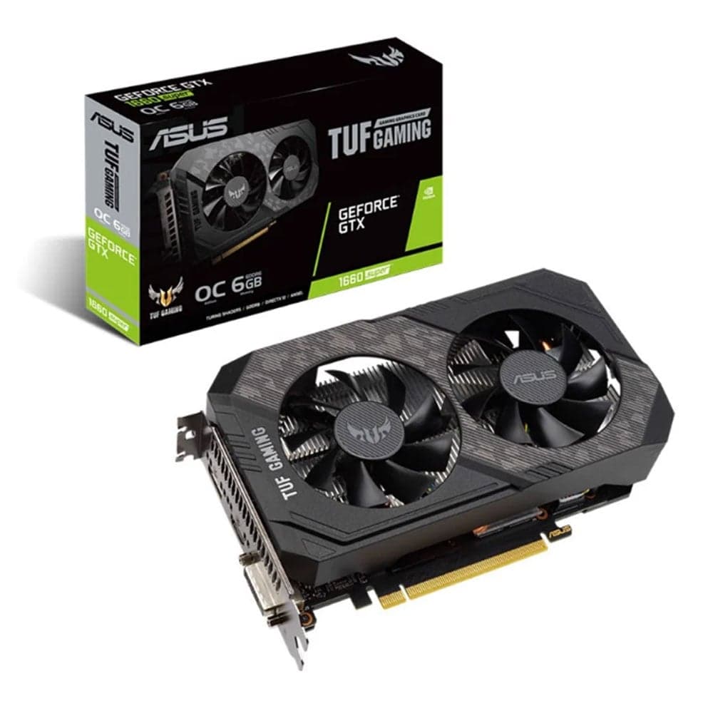 Card màn hình ASUS GTX 1660 Super TUF Gaming OC 6G 2 Fan (TUF-GTX1660S-O6G-GAMING)