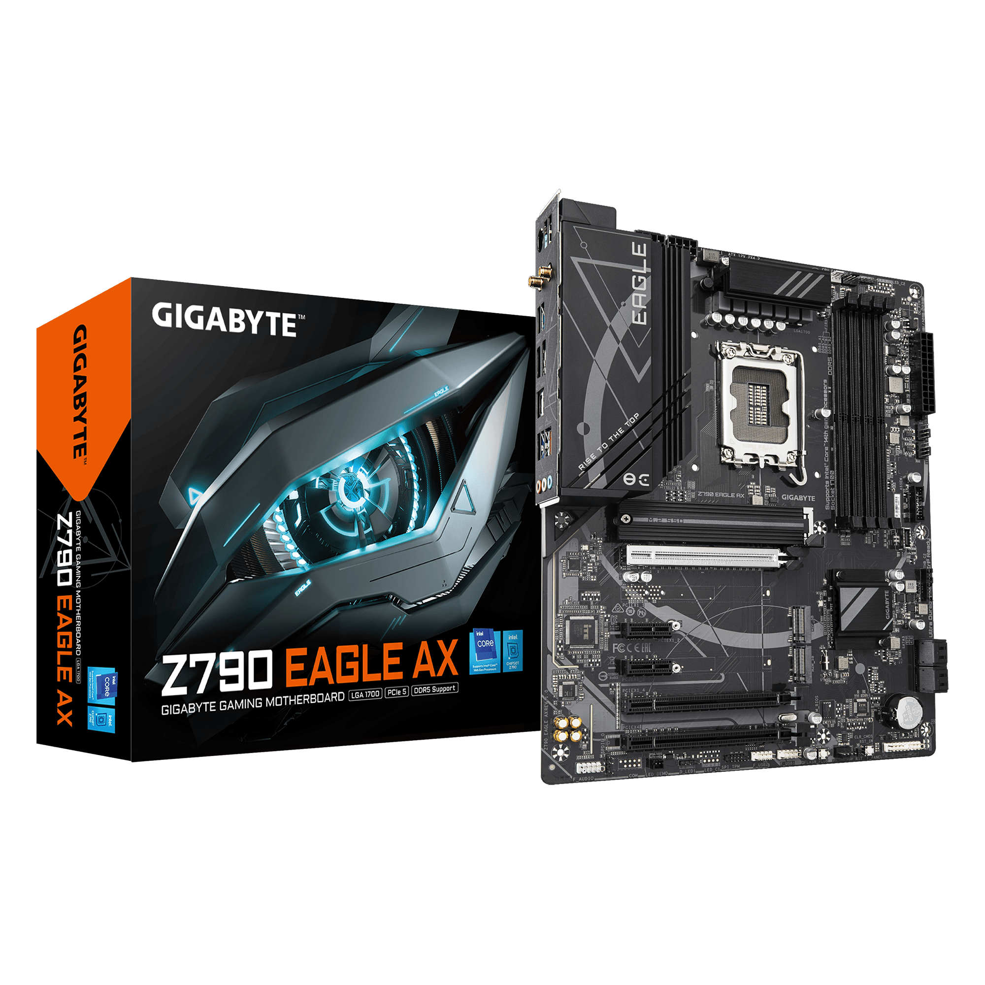 Mainboard Gigabyte Z790 EAGLE AX Rev 1.0 Wifi DDR5 | LGA 1700, ATX, 4 khe RAM