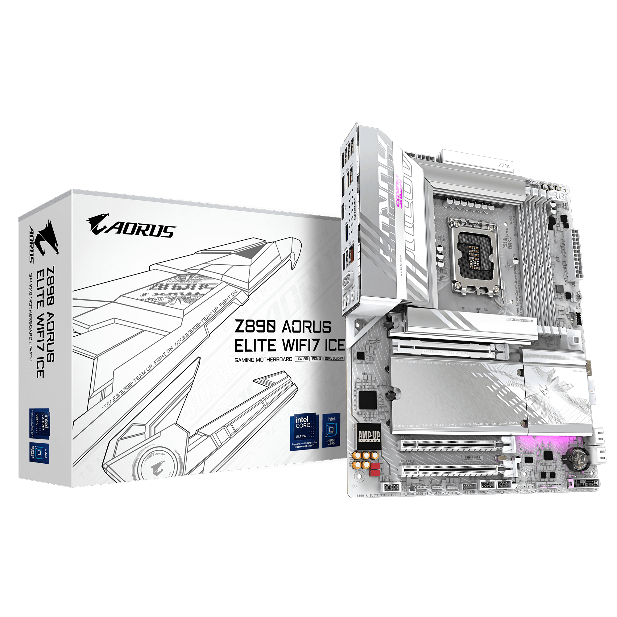 Mainboard Gigabyte Z890 AORUS Elite ICE Wifi | LGA1851, ATX, 4 khe RAM